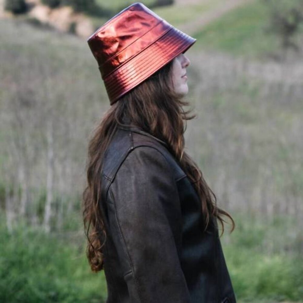 NEW | Wyeth x Anthropologie Rayne Bucket Hat Red Bronze‎ One Size
